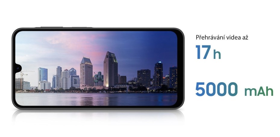 Samsung Galaxy A26 5G 17 hodin sledování bez nabíjení